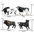 12x Mini Cow Models Craft Educational Learning Toys Cattle Figurine for Classrooms Rewards Kids Toy. 