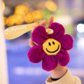 15cm Cute Smiley Flower Pendant Japanese Style Plush Toy Kawaii Flowers Doll Bag Pendant Keychain Home Decor Gifts Child Girl. 