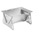 Quasar Portable Charcoal Stove Portable Folding Campfire Grill for Outdoor Bbq Rustproof Corrosion Resistant Lightweight Compact Design for Camping Picnics. 