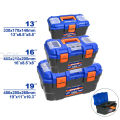 WADFOW High Quality Tool Box  with Tray - 13, 16, 19 Inch. 