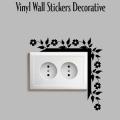 Switch Board Decoration Swirls Elements Stickers Wall Decal, Switch Board Stickers, Wall Art Stickers, Wall Decoration, Wall Stickers for Living Room, Vinyl Sticker. 