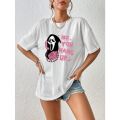 Horror Movie T Shirt Aesthetic Holloween Shirts Women Printed Cartoon Graphic Tee Clothing Female Summer Tops T-shirt Plus Size. 