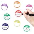 Day of The Week Stickers Date Labels for Kitchen Restaurant Food Container. 