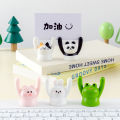 Cute Cartoon Animal Design Message Holder Clip Photo Stand Card Inspiring Desk Decoration Accessories Crafts Small Ornament SUNM. 