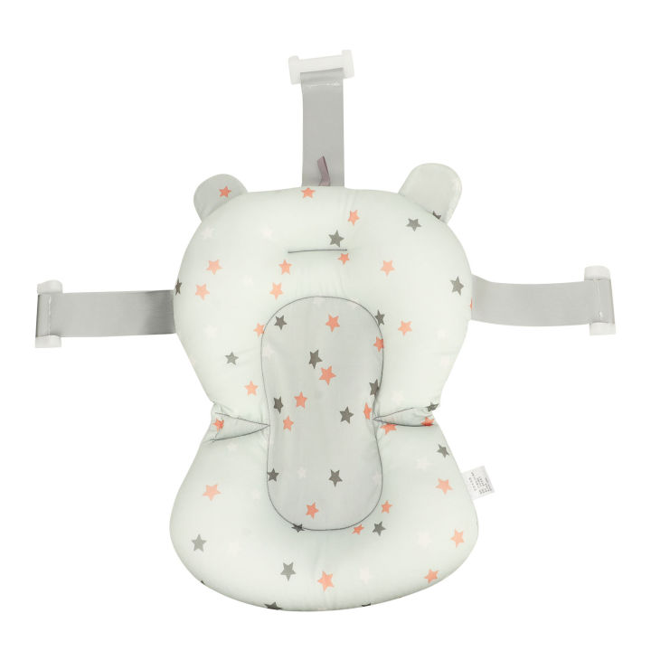 Bathing Cushion Support Pad Secure Support Quick Drying Baby Shower Hammock Bathtub Sling Bed for 0 to 12 Months Baby Bath Pad