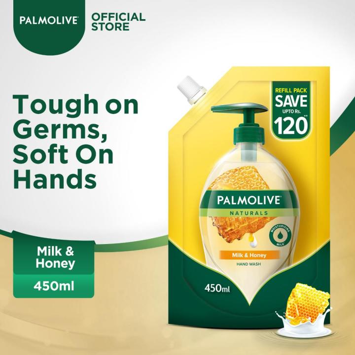Palmolive Naturals Liquid Handwash Milk & Honey 450ml Refill Pouch