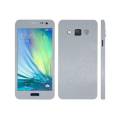 Samsung Galaxy A5 2015  Silver Brushed Metal Texture Mobile Skin. 