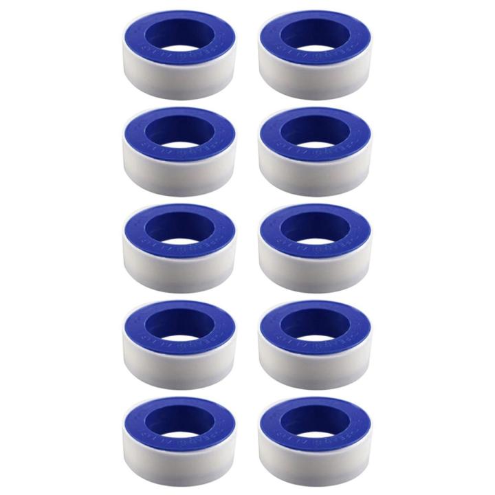 10PCS PTFE Tape, Suitable For Plumber, Shower Head Plumber Tape, Pipe Seal, Thread Seal, White
