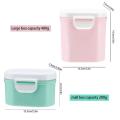 Portable Milk Powder Storage Box With Spoon ,BPA Free Milk Powder Container, 1200ml /2400ml Food Storage Box, Snack Containers For Infant Toddler Travel. 
