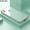 Jizetin (Free Lanyard) for Huawei Nova 3i Back Cover Pure Color Luxury 6D Plating Case Side Pattern Soft Silicone Square Mobile Phone Cases. 