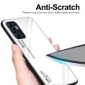 Vantime for OPPO Reno 6 4G Reno6 Case Gradient Phone Back Hard Glass Cover. 
