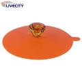 Tea Cup Lid Sparkling Silicone Cup Covers 6pcs Heat Resistant Lids for Cups Mugs Wine Glasses with Knob Multi-purpose Stylish Accessories Cup Lid with Rhinestones. 