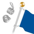 2 Pcs Flag Pole Rings Flag Pole Clips Flag Mounting Rings 1 Inch. 