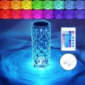 CRYSTAL LAMP TOUCH CONTROL BEAUTIFUL COLOR CHANGING RECHARGEABLE TABLE LAMP FOR BEDROOM , LIVING ROOM AND KIDS ROOM. 