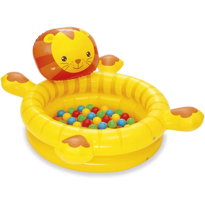 Bestway 44 x 39 x 24/1.11m x 98cm x 61.5cm Cuddly Cub Ball Pit, Yellow