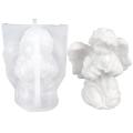 Angel Silicone Mold | 3D Prayer Angel Resin Epoxy Mold | Food Safe Cute Angel Candle Mold For Candle Making Resin Craft Home Art Decor Cake Decorating 3D DIY Silicone Candle Molds. 
