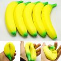 【Funny Bunny Toy Store】Squish Banana Toys Slow Rising Squishy Fruit Squeeze Toy Funny Stress Reliever Reduce Pressure Gift. 