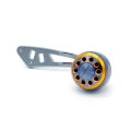 CAMEKOON Aluminum Alloy Handle Strong Durable Single Fishing Reel Rocker for Baitcasting Reel Fishing Tackle-aurum. 