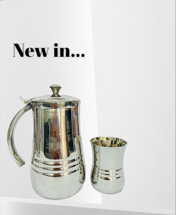 Glass%20and%20Jug%20Water%20Set%20of%207-%20Drinkware%20Fancy%20water%20Set/%20Stainless%20steel%20Water%20drinking%20Glasses%20and%20Jug%20Set%20/%20water%20set%20-%20Image%202