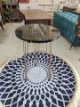 YES TO DECOR  1 Pcs / Set of 3 Round Coffee Table HIGH Gloss Nesting End Tables - Round Wood Stacking Coffee Side Tables with Metal Legs for Living Room, Home Office, Nightstands for Bedroom, Sturdy Easy Assembly - 3 Piece Modern Nesting Table Living Room. 