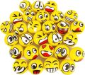 Happy Smiley Stress Reducing Hand Pressable Smile Soft Ball Smiley Face Stress Ball Stress Relief Balls, Hand Exercise Therapy Balls Squeeze Balls Strees Relief Ball Pack Of 3. 