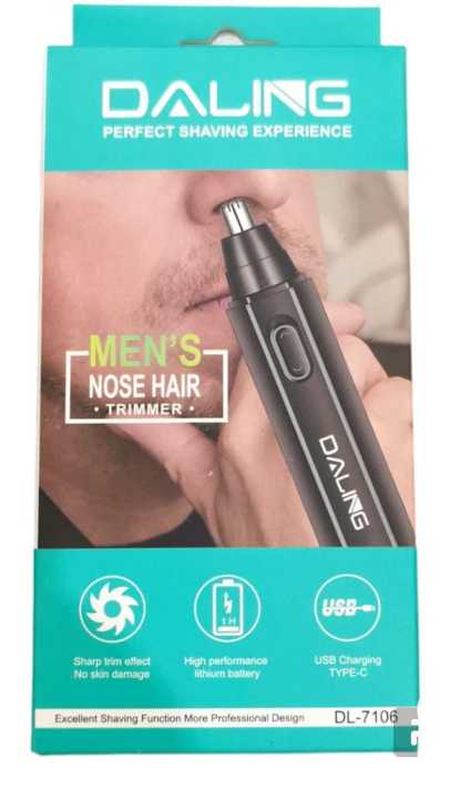 DALING DL-7106 Rechargeable Nose Hair Trimmer For Men
