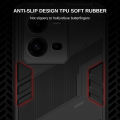 Relaxtoo For Vivo V25e 4G Punk Phone Case Hard Shockproof TPU Back Cover Metallic Stylish Shockproof Phone Safety Case With Holder. 