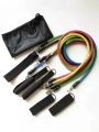 11Pcs/Set Latex Resistance Bands Pull Rope Sport Set Expander Yoga Exercise Fitness Rubber Tubes Band Stretch Training,11 PCS Resistance Band Set Yoga Pilates Abs Exercise Fitness Tube Workout Bands. 