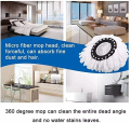 2 PCS Mop Refill Spin Rotating Magic Microfiber Replacement Head Mop Cloth Clean Tool Refill Mop Head Universal Size Round. 