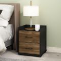 End Side Night Stand Modern Bedroom Bedside Tables Handle 2 Chest Nightstand Sidetables (Customized). 