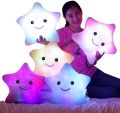 Creative Toy Luminous Pillow Soft Stuffed Plush Glowing Colorful Stars Cushion Led Light Toys Gift for Kids Children Girls and Boys. 