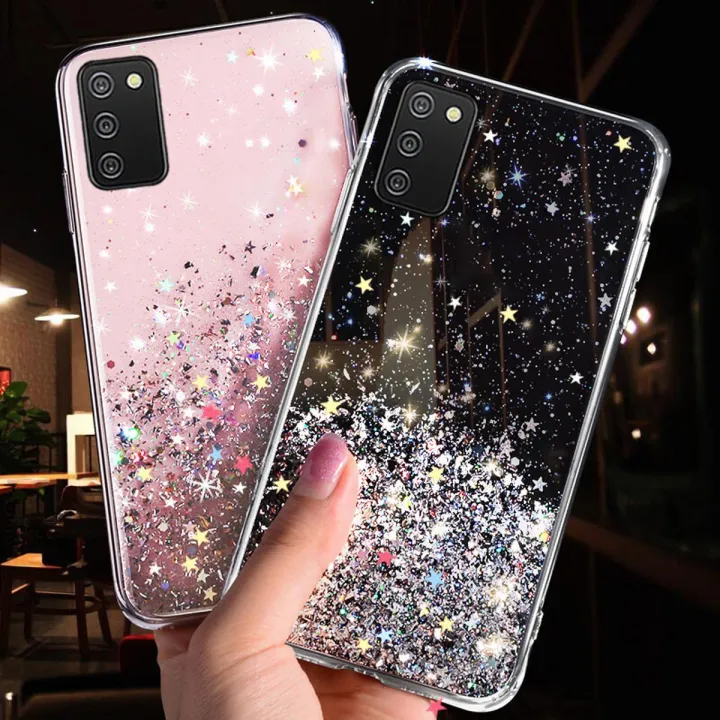 For%20Samsung%20Galaxy%20A02s%20Back%20Cover%20Luxury%20Shiny%20Glitter%20Gold%20Foil%20Space%20Starry%20Cases%20Clear%20Soft%20Silicone%20Bumper%20Full%20Protection%20Mobile%20Phone%20Case%20for%20Girls%20Boy%20-%20Image%202