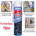 Pu Foam Spray 750ml Crack Filler Foam Foam Chemical/ Foam Insulation, fixtures parts & component cooling and heating component Magic brand. 