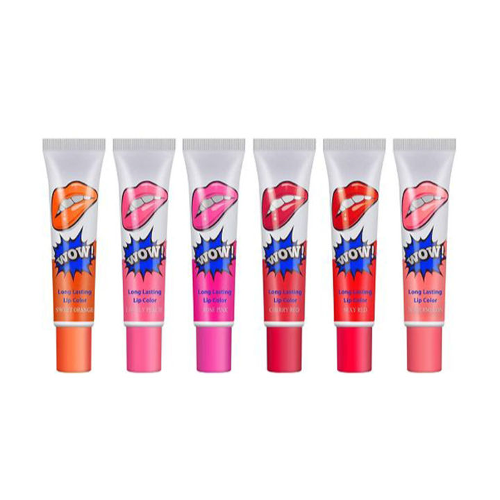 Peel Off Wow Lipstick Lip gloss Lip tint Tattoo Wow Lip mask Long Lasting Water Proof