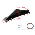 2X Spoiler Car Back Bumper Universal Car Rear Bumper Lip Diffuser Shark Fin. 