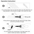 Fabric Bias Tape Maker Folder Kit DIY Sewing Quilting Binding Tool. 