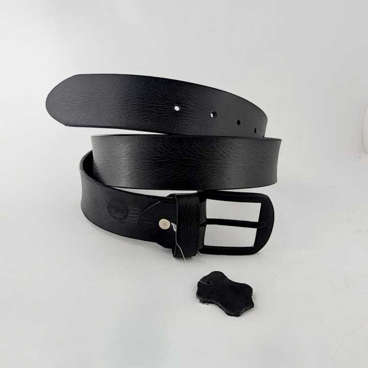 LEATHER BELT - PREMIUM - BLACK - THE BROOCH HUB BELTS