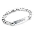 silver coustamiz bracelet for boys and man. 