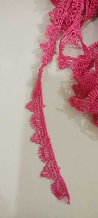 13%20Gaz/yard,%20Blush%20Pink,%20Atishi,%20Dark%20Pink,%20laces%20for%20Dupatta%20and%20shirt,%20Chicken%20Lace%20-%20Image%203