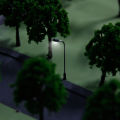 10x Model LED Lamp Lights Single Head Street Park Scenery Layout 1:300 Scale. 