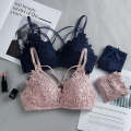 Women's Set Wire Free Push Up Lace Female Underwear Set Transparent Panties Seamless Female Underwear and Panty Set 8815. 