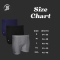 Jb's men's boxer Premium Cotton Underwear Fine fit Trunk | colors grey, blue, black | Pack of 3.. 