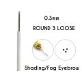 【Aesth Diary Store】Shading Round 3/5/7/9/17/19/21 Needle Permanent Makeup Eyebrow Tattoo Needles Pin. 