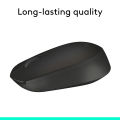 Logitech M170 Wireless Mouse, 2.4 GHz with USB Nano Receiver, Optical Tracking, 12-Months Battery Life, Ambidextrous, PC / Mac / Laptop. 