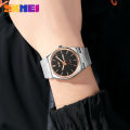 SKMEI【Free Gift】New Casual Quartz Clock Male Full Steel Time Week Date Sports Watch Mens Waterproof Business Fashion Wristwatches Man reloj hombre For Men 9288. 