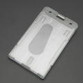 ID Badge Holder Hard Plastic Card Holders Vertical. 