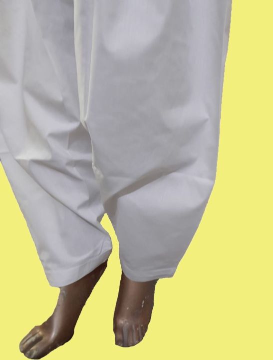 Regular%20White%20Shalwar%20for%20Women%20-%20Elasticized%20Cotton%20Fabric,%20Available%20in%20S-XXL%20Sizes%20-%20Image%204