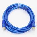 USB 2.0 Blue 5M Extension Print Cable 10M OHFC Copper Transparent Wholesale Extended USB Cable for Printer HDD. 