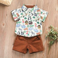 Kid Baby Boys Jungle Safari Theme for Birthday Party Christening Baptismal Clothing Set. 