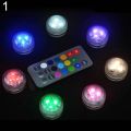 【Vip Remote Control Color Change Round Aquarium LED Light Submersible Fish Tank Lamp. 